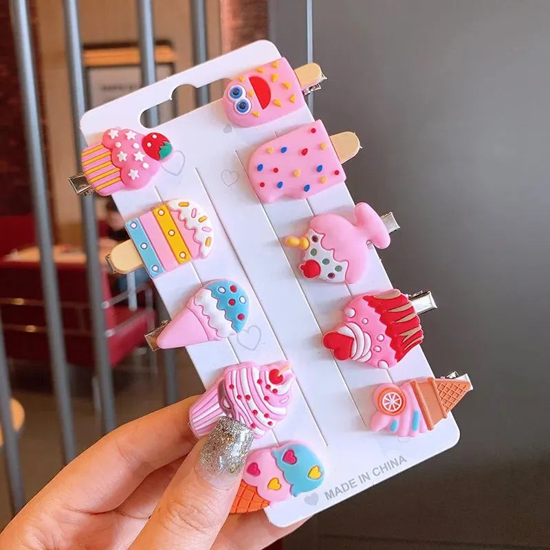 Unicorn Hair Clips - 10pcs/Set - KawaiiLands