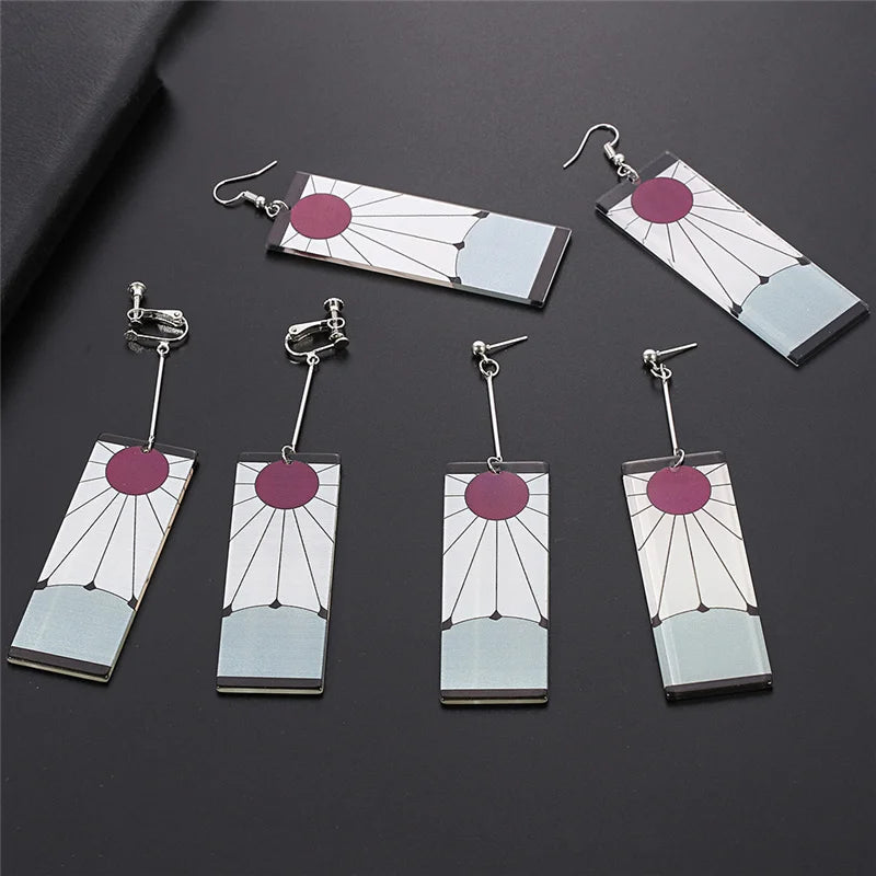 Demon Slayer - Blade of Ghost Earrings - KawaiiLands