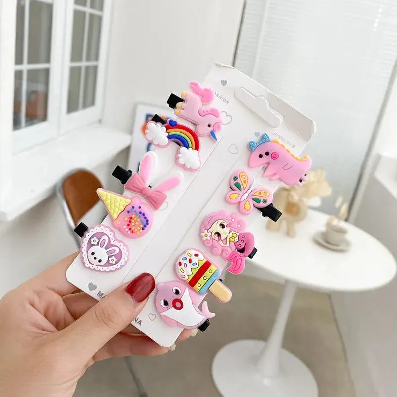 Unicorn Hair Clips - 10pcs/Set - KawaiiLands