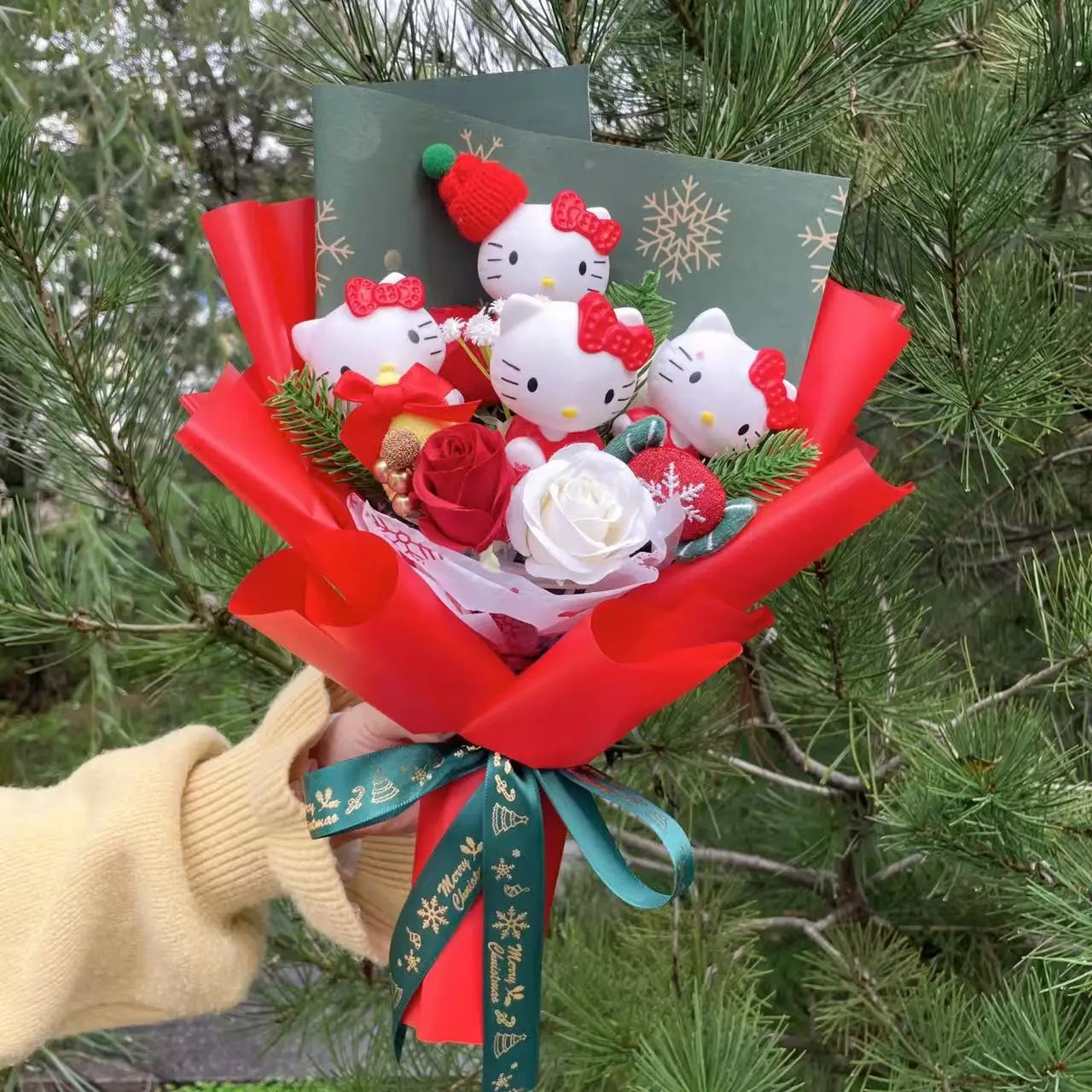 Hello Kitty Cat Dolls Bouquet  - Perfect Gift - KawaiiLands