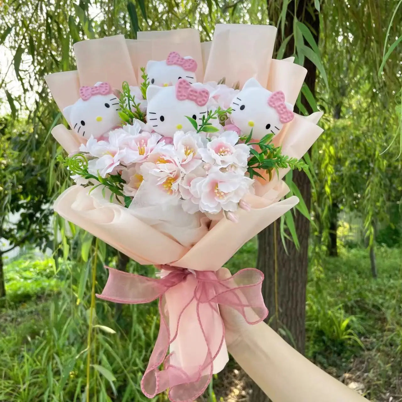 Hello Kitty Cat Dolls Bouquet  - Perfect Gift - KawaiiLands