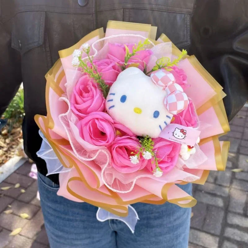 Hello Kitty Cat Dolls Bouquet  - Perfect Gift - KawaiiLands