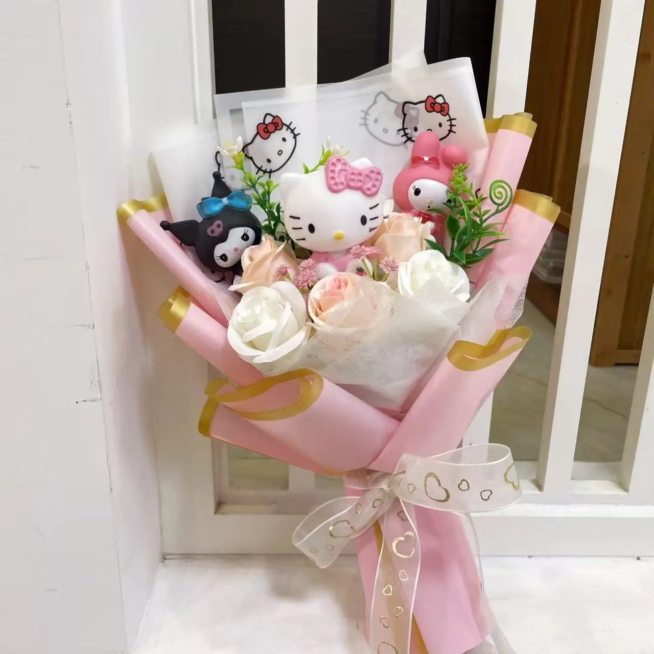 Hello Kitty Cat Dolls Bouquet  - Perfect Gift - KawaiiLands