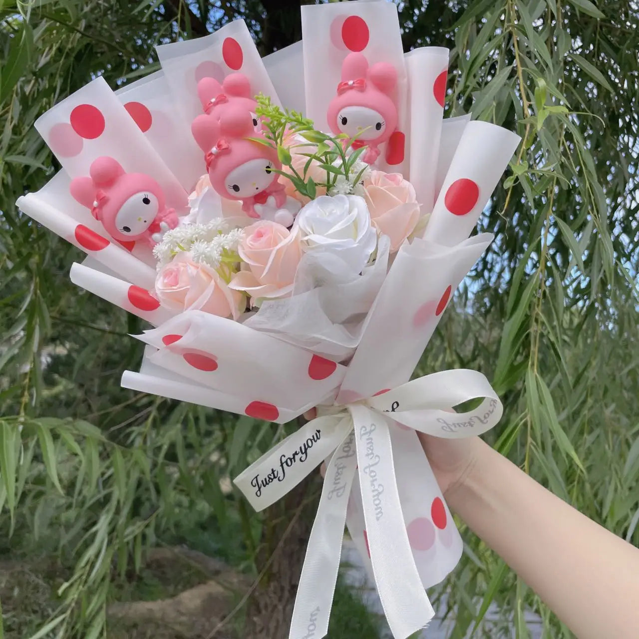 Hello Kitty Cat Dolls Bouquet  - Perfect Gift - KawaiiLands