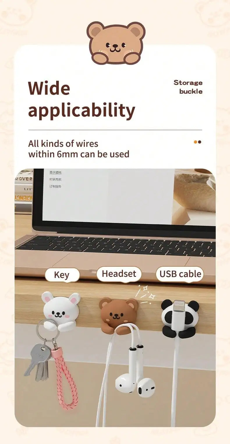 Cute Cable Organizer - For Home & Desk - KawaiiLands